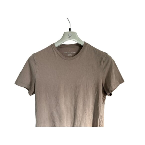 EVERLANE UNIFORM Crewneck Tee Beige Cotton T-Shirt Size Small - Picture 2 of 5